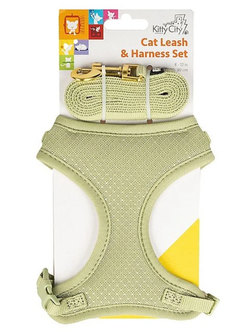Light Green Cat Harness & Leash Set